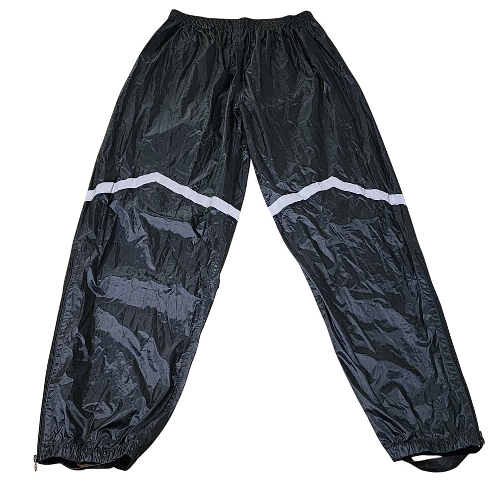 Nelson-Rigg Rain Pants Mens XL Black Stormrider Motorcycle Reflective Waterproof